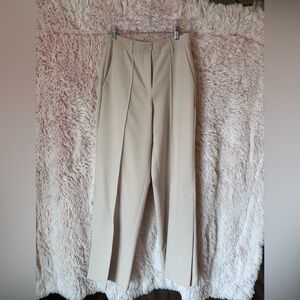Parker Wide Leg Pants in Light Beige
